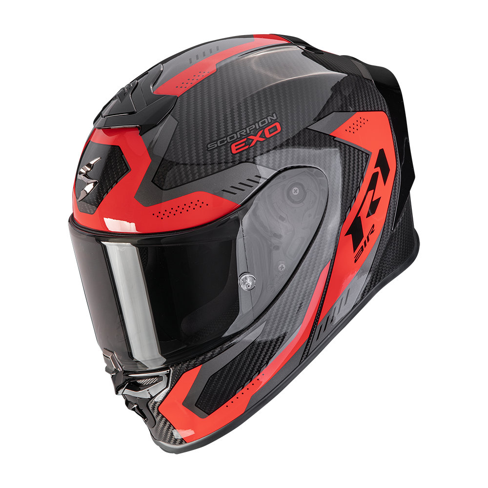 Casco Scorpion Exo-R1 Evo Carbon Air Propel Negro-Rojo