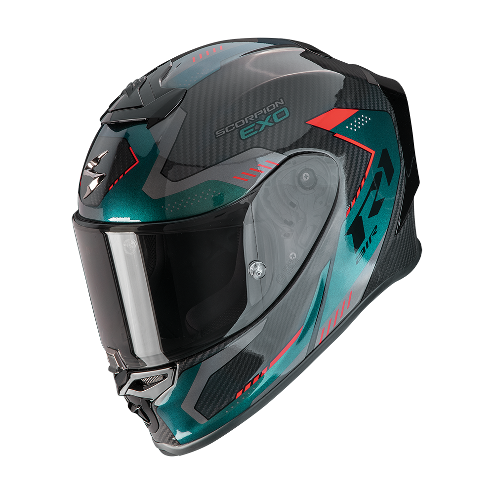 Casco Scorpion Exo-R1 Evo Carbon Air Propel Negro-Verde