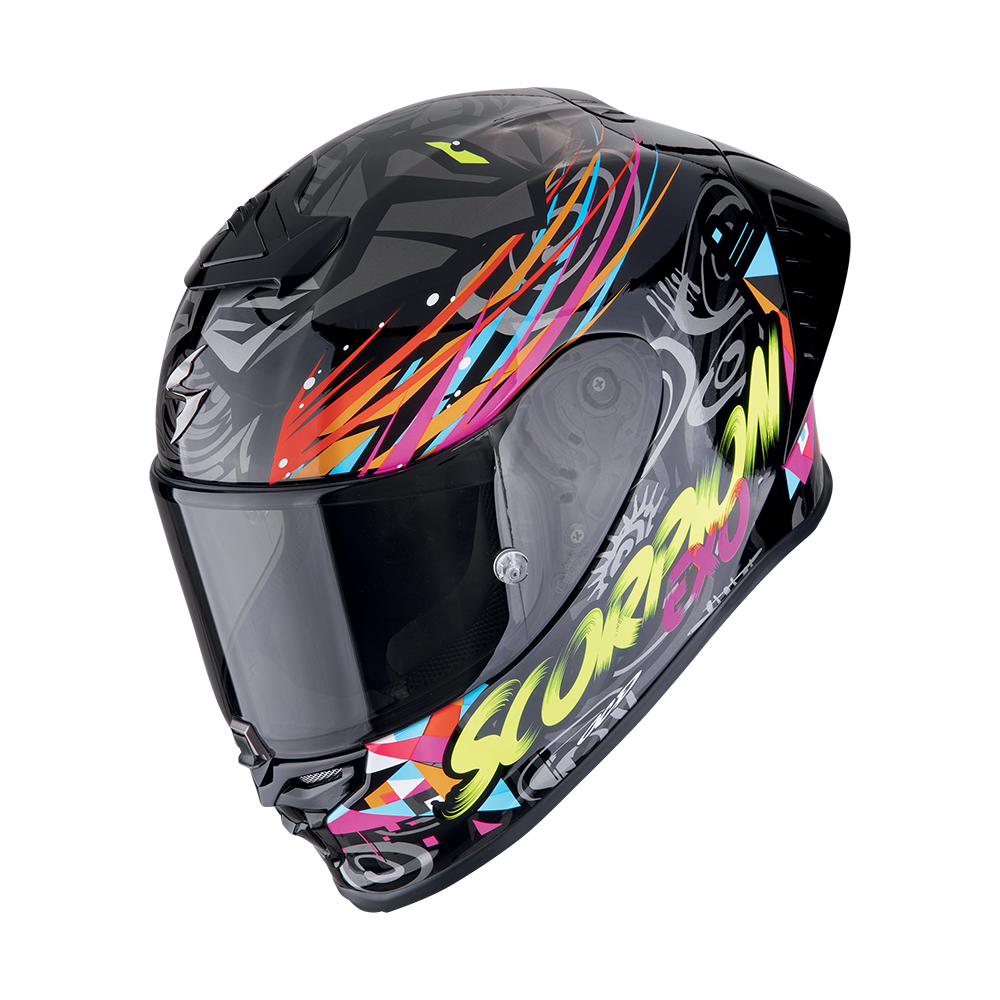 Scorpion Exo-R1 Evo Ii Air Savage Black-Blue-Pink