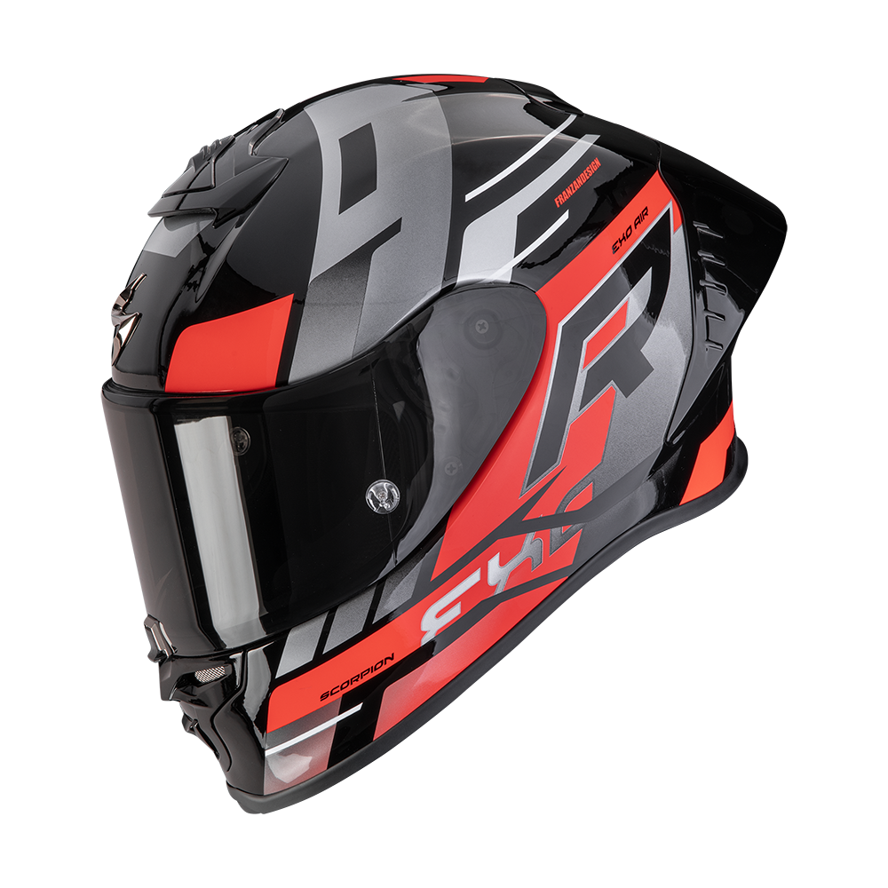 Casco Scorpion Exo-R1 Evo II Air Adrenaline Negro-Rojo-Plata