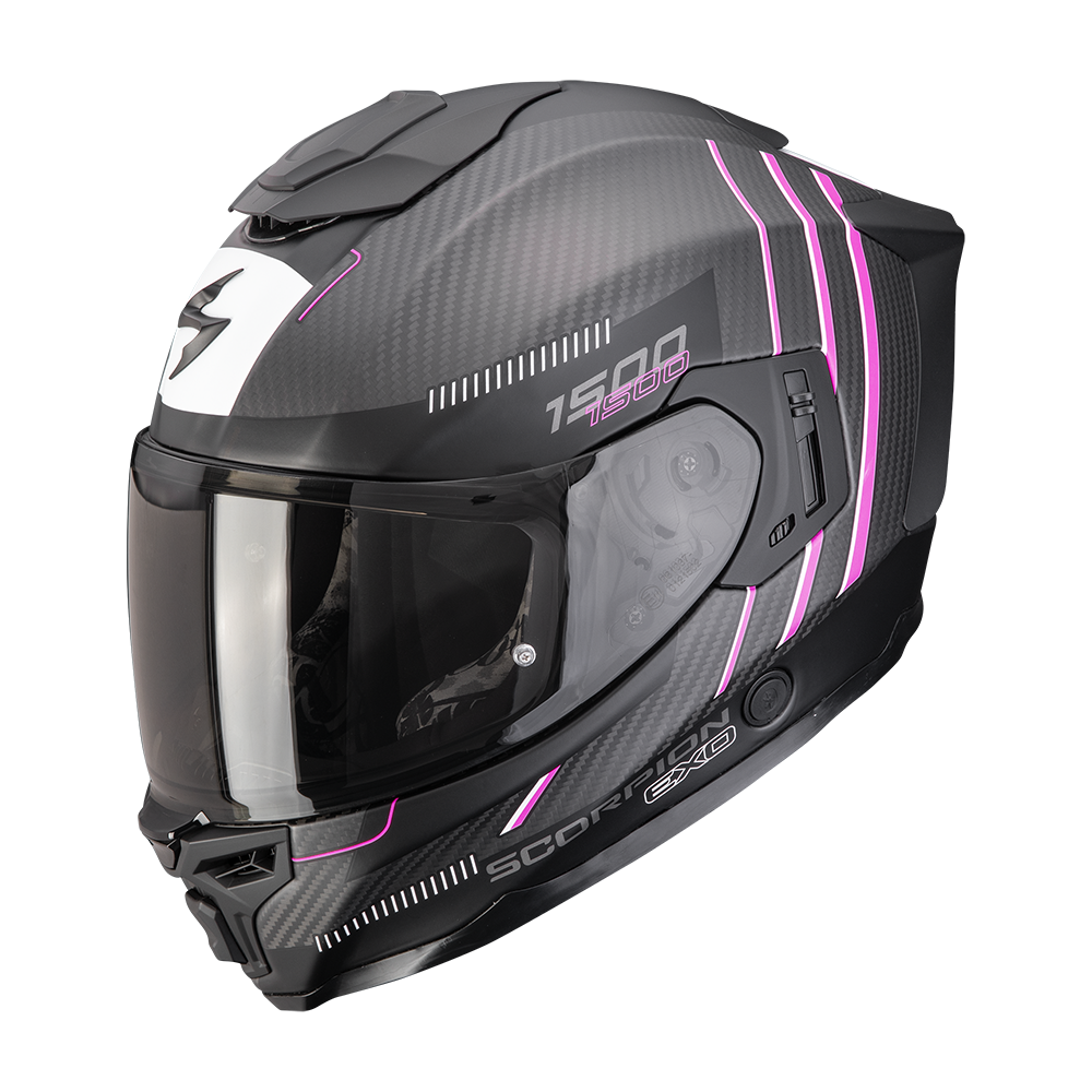 Casco Scorpion Exo-1500 Carbon Air Zity Mate Negro-Rosa