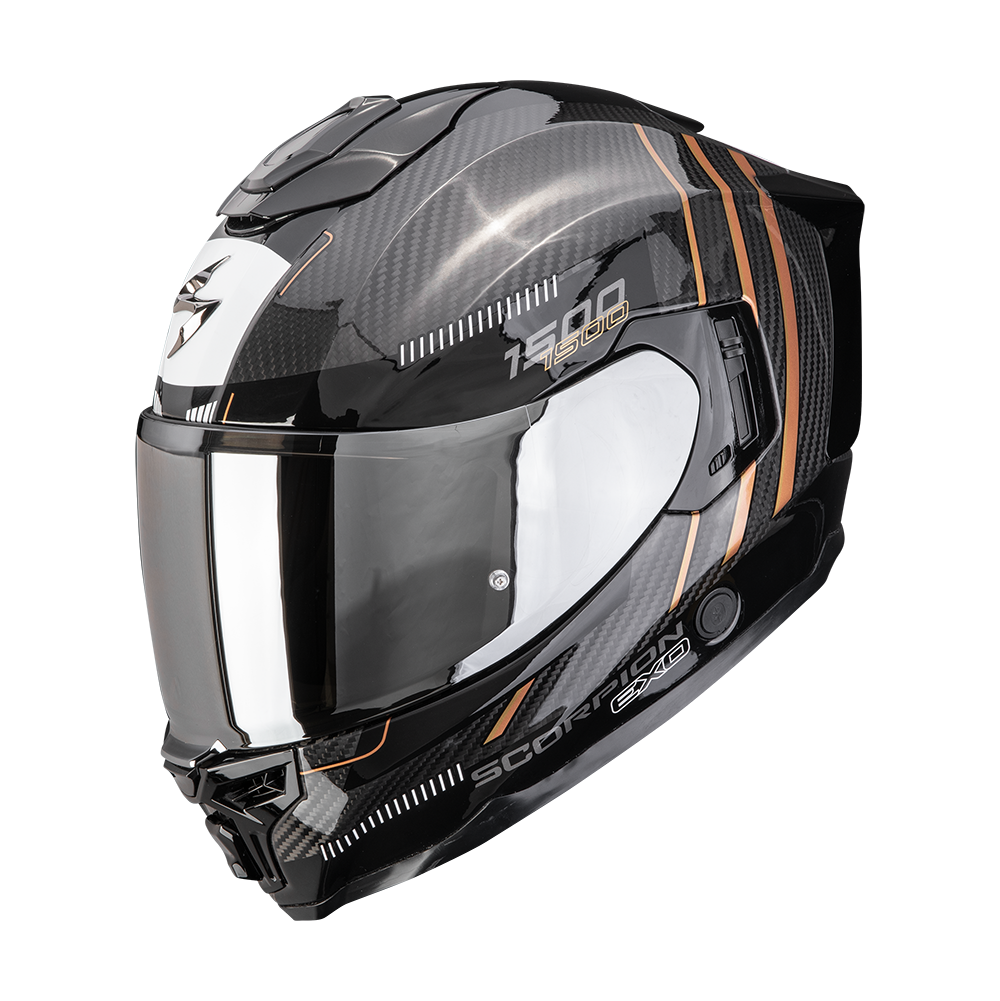 Casco Scorpion Exo-1500 Carbon Air Zity Negro-Cobre