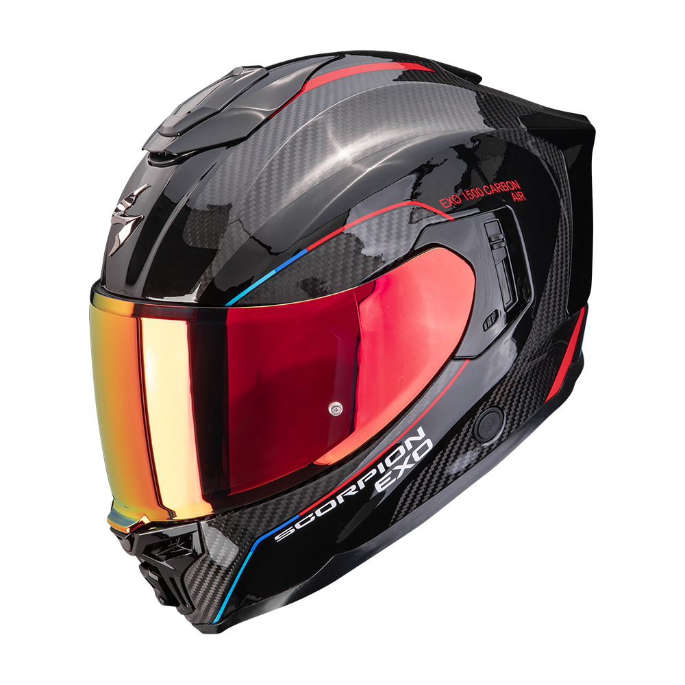 [115-545-24-02] Casco Scorpion Exo-1500 Carbon Air Mundi Negro-Rojo (XS)