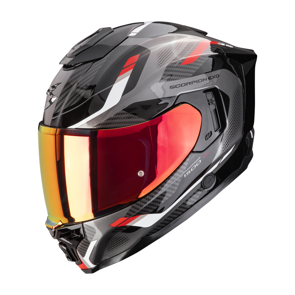Casco Scorpion Exo-1500 Air Sleek Negro-Rojo