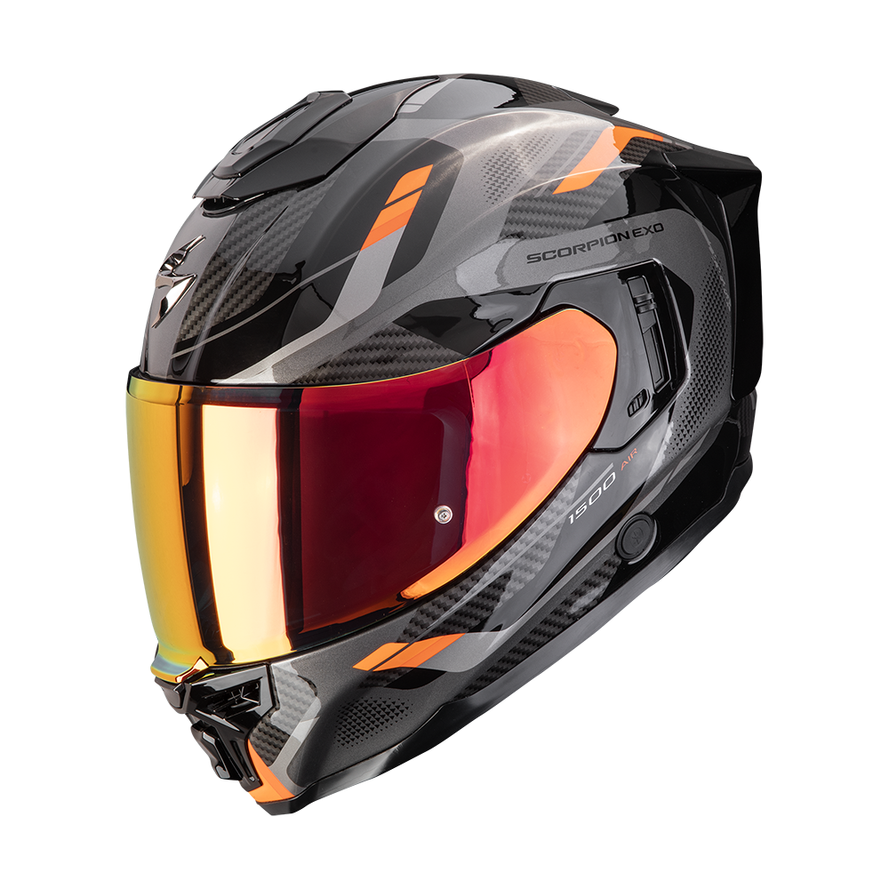 Casco Scorpion Exo-1500 Air Sleek Negro-Naranja