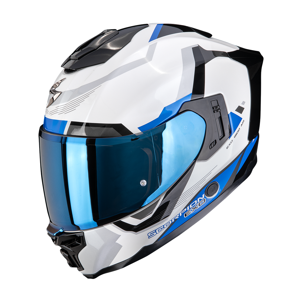 [115-547-74-02] Casco Scorpion Exo-1500 Air Arena Blanco-Azul (XS)