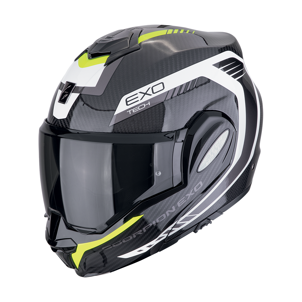 [118-475-141-02] Scorpion Exo-Tech Evo Carbon Cosy Black-Neon yellow (XS)