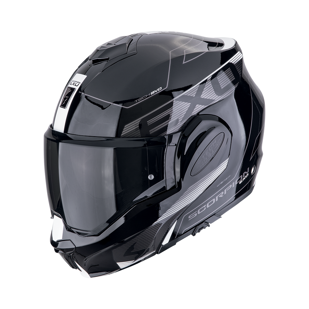Casco Scorpion Exo-Tech Evo Traveller Negro-Blanco
