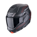 Casco Scorpion Exo-Tech Evo Conquer Negro Mate-Rojo