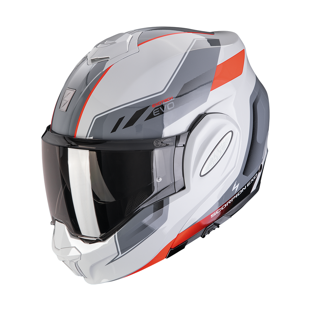 Casco Scorpion Exo-Tech Evo Socius Gris-Rojo
