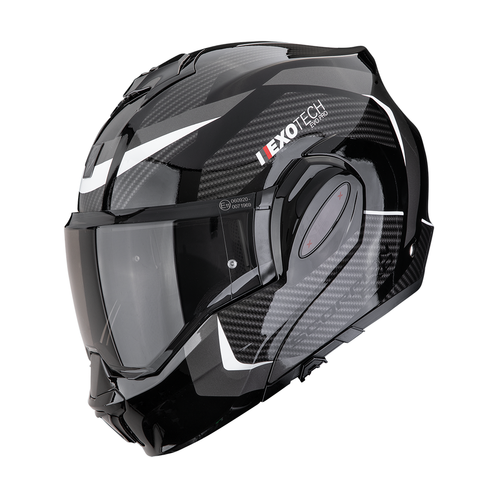 Casco Scorpion Exo-Tech Evo Pro Acuti Negro-Plata