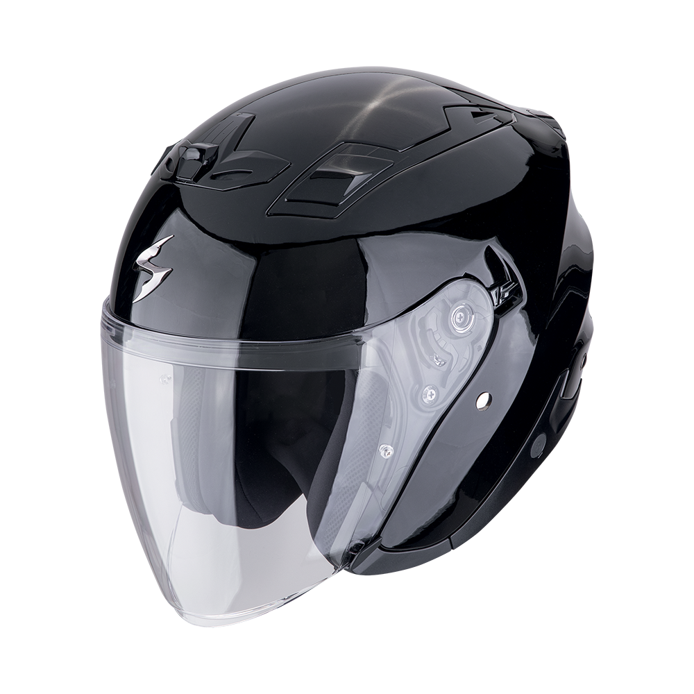 [123-100-14-02] Scorpion Exo-Z1 Solid Metallic Black (XS)