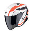 Casco Scorpion Exo-Z1 Vue Blanco-Rojo-Negro Mate