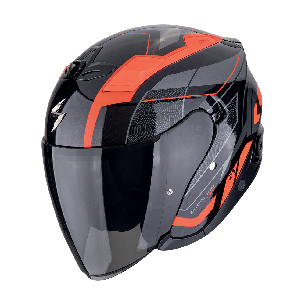 [123-492-24-02] Casco Scorpion Exo-Z1 Vue Negro-Rojo (XS)