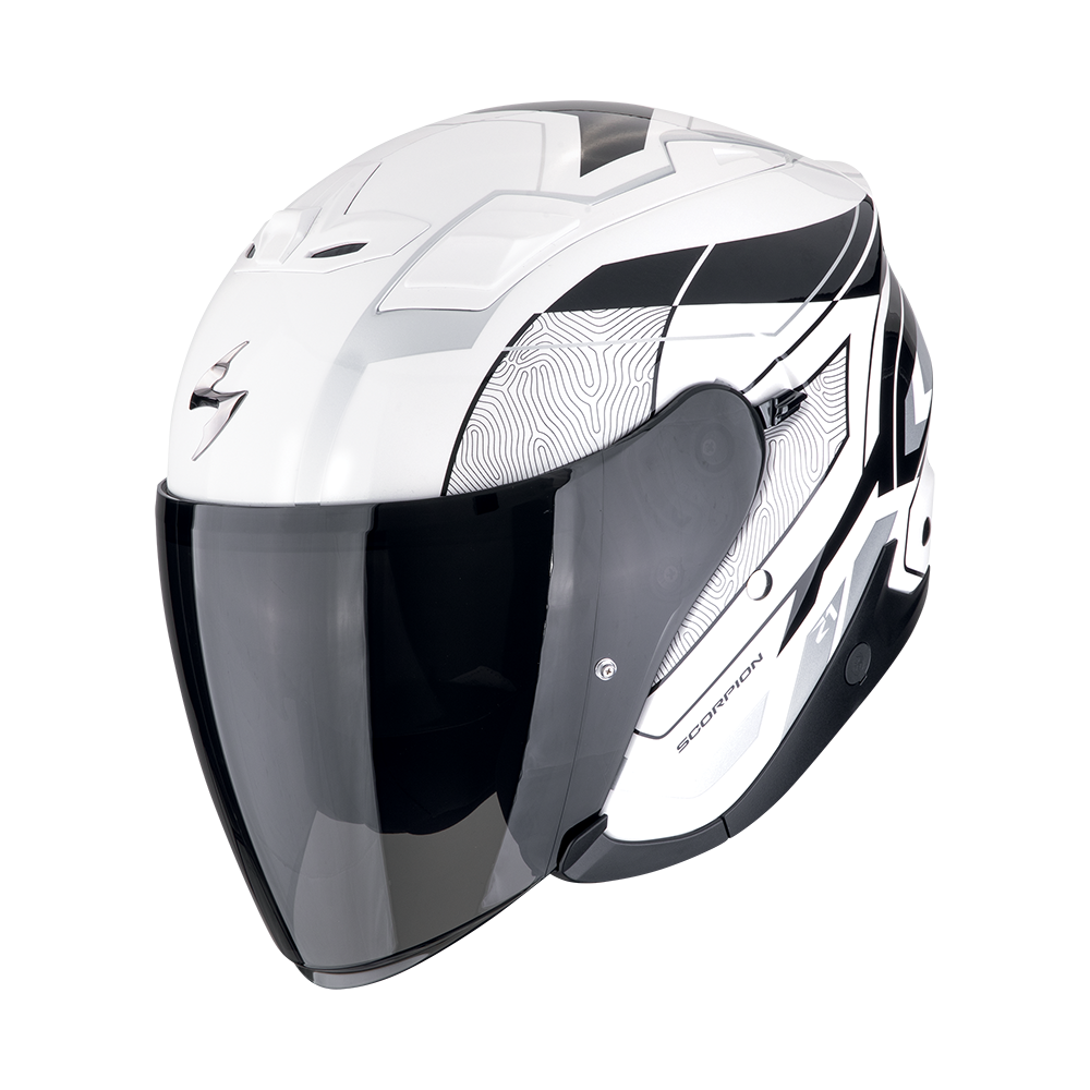 Casco Scorpion Exo-Z1 Vue Blanco-Negro-Plata