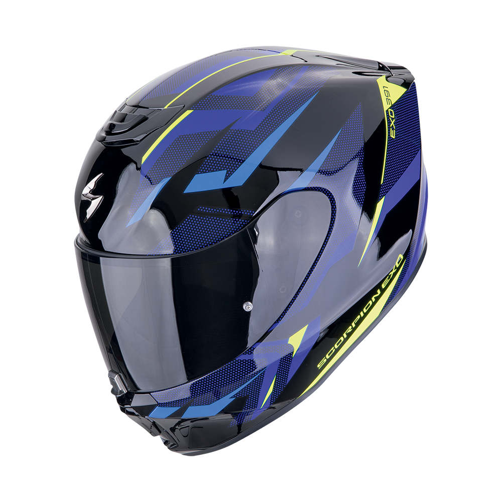 Casco Scorpion Exo-391 Aaxo Negro-Azul