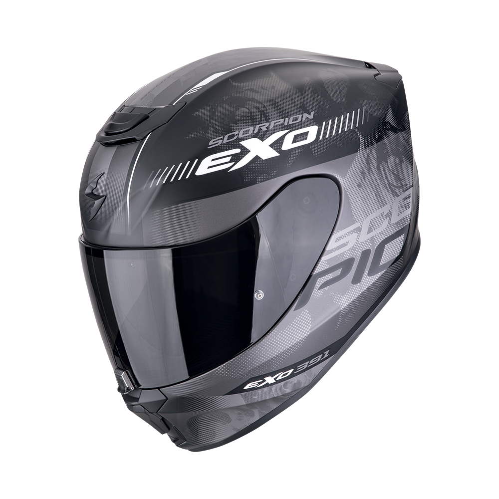 [139-477-159-02] Scorpion Exo-391 Ava Matt Black-Silver (XS)