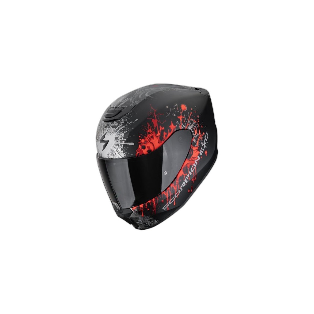 Scorpion Exo-391 Wolf Matt Black-Silver-Red