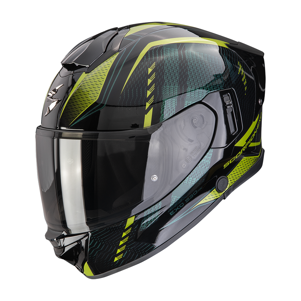 Casco Scorpion Exo-530 Air Theras Negro-Verde