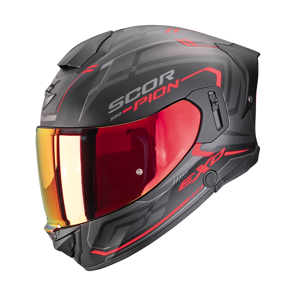 Casco Scorpion Exo-530 Air Slope Mate Negro-Rojo
