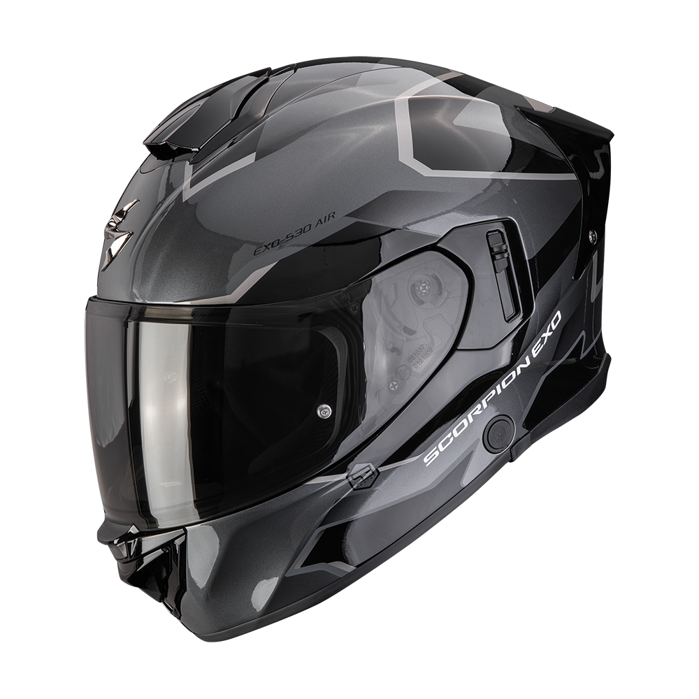 [173-531-383-02] Casco Scorpion Exo-530 Air Clip Plata-Negro (XS)