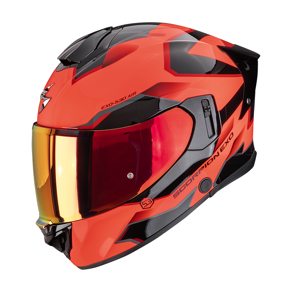 Casco Scorpion Exo-530 Air Clip Rojo-Negro