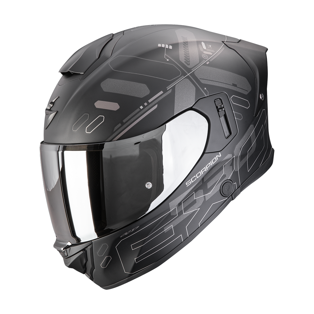 Casco Scorpion Exo-530 Air Fond Mate Negro-Plata
