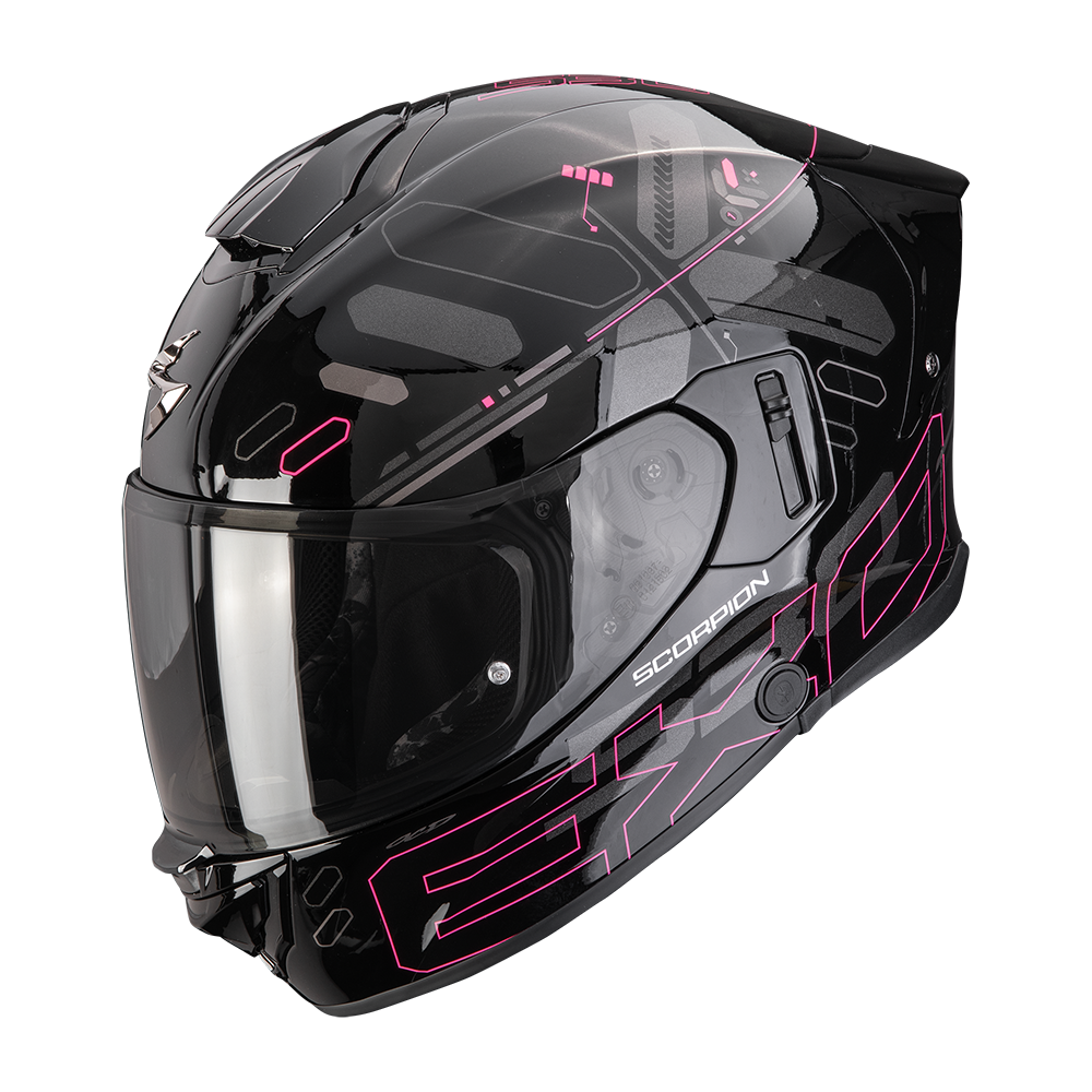 [173-532-71-01] Casco Scorpion Exo-530 Air Fond Negro-Rosa (XXS)
