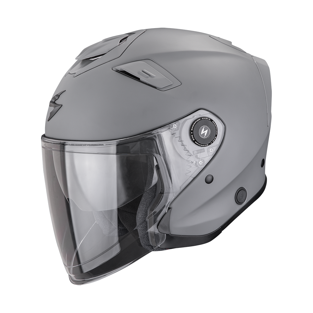 Casco Scorpion Exo-GT Jet Solid Gris Cemento Mate