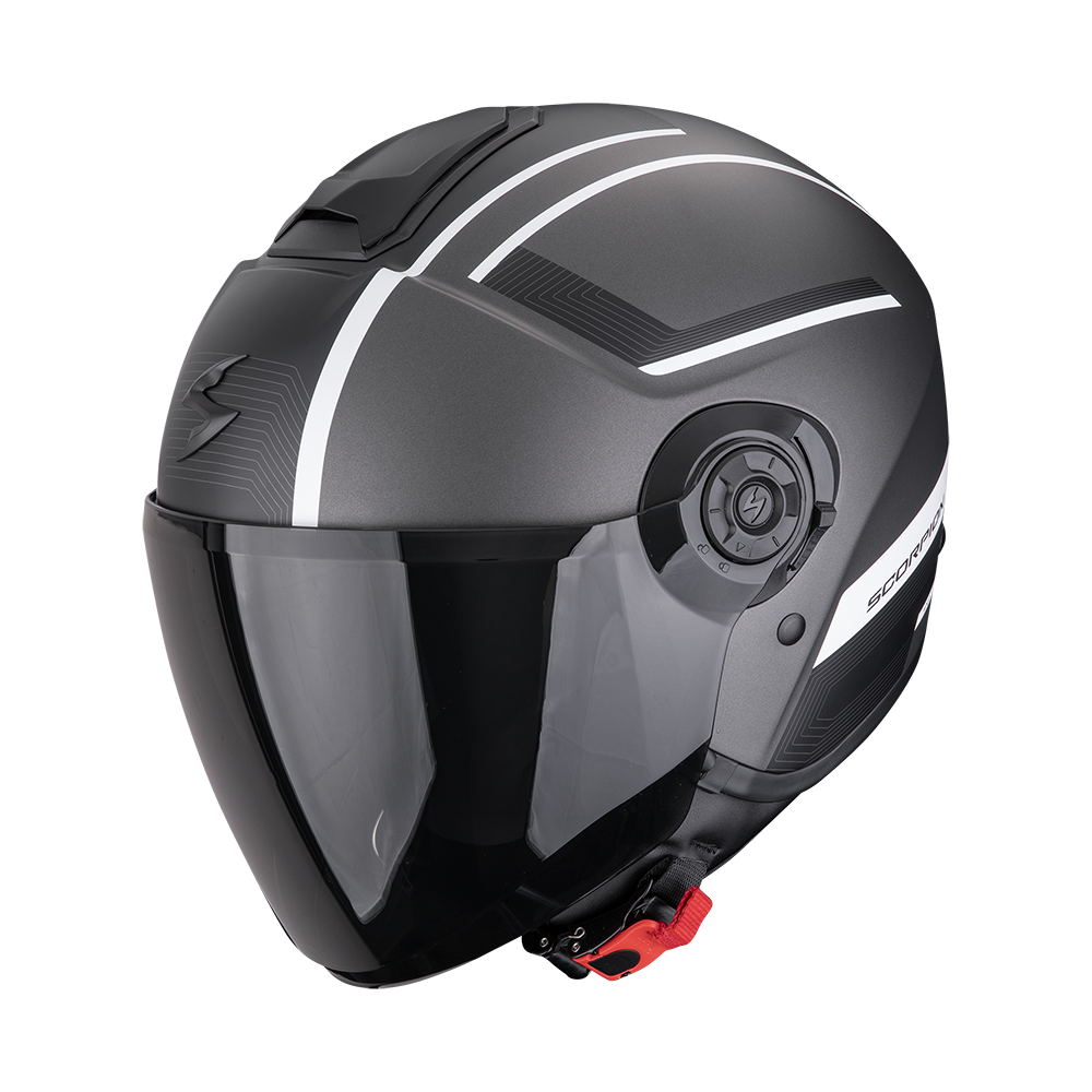 Casco Scorpion Exo-City II Cosmos Plata Mate-Blanco