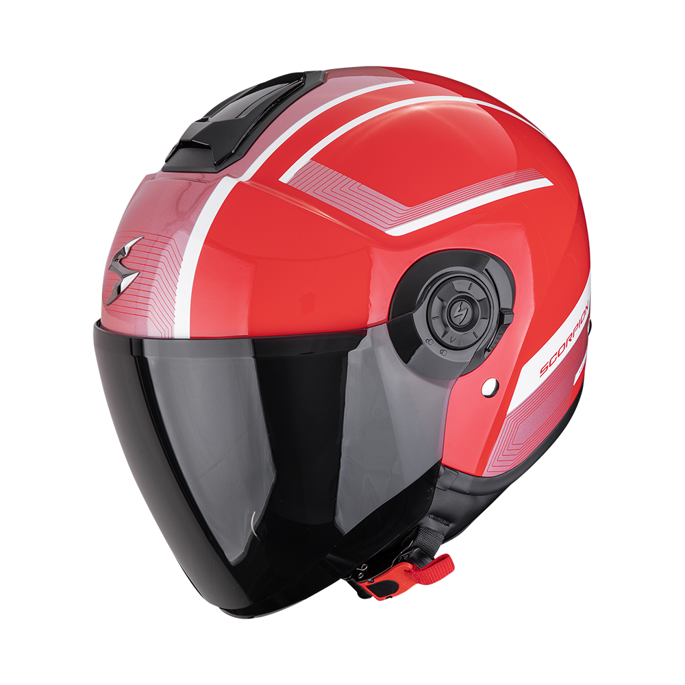Casco Scorpion Exo-City II Cosmos Rojo-Plata