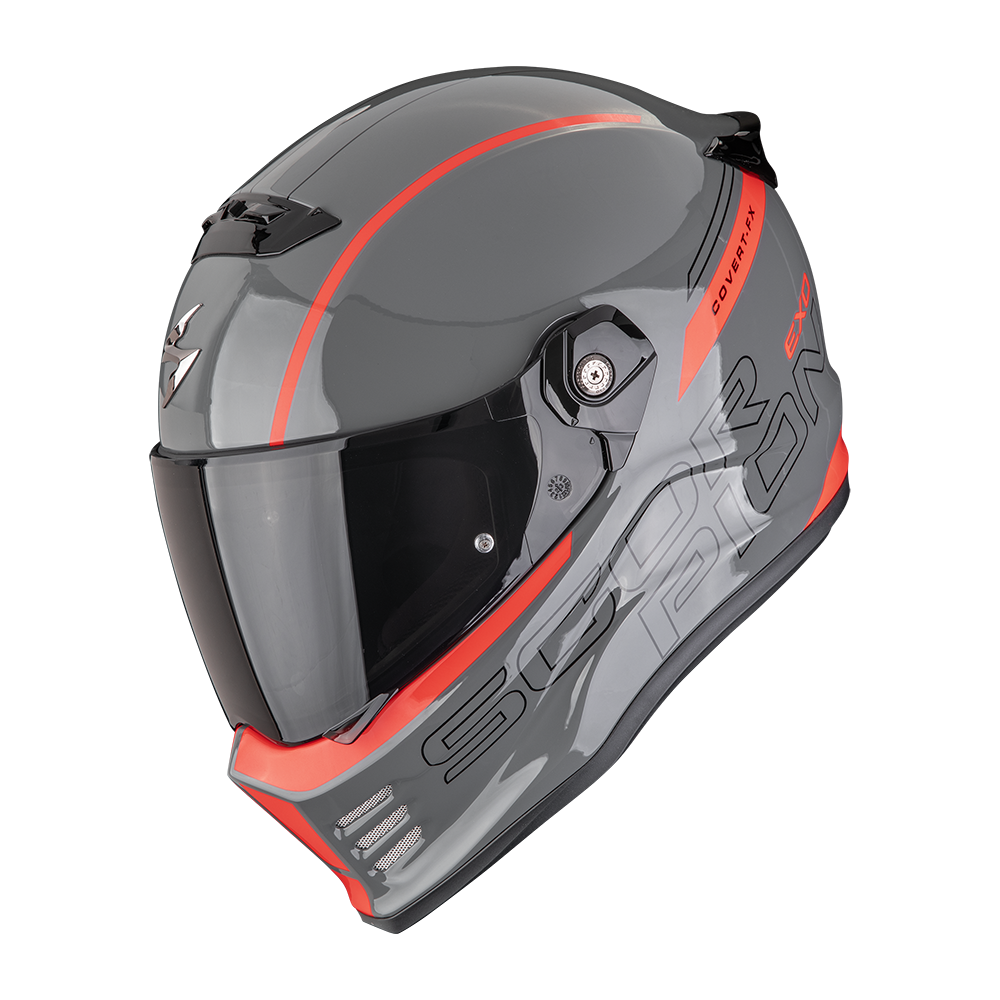Casco Scorpion Covert Fx Danko Gris-Rojo