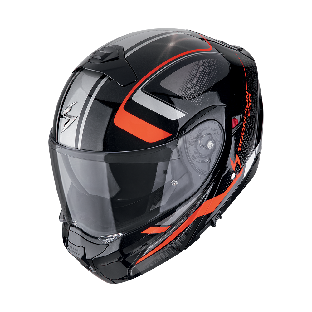 [194-501-244-02] Casco Scorpion Exo-930 Evo Ardens Negro Metálico-Rojo (XS)