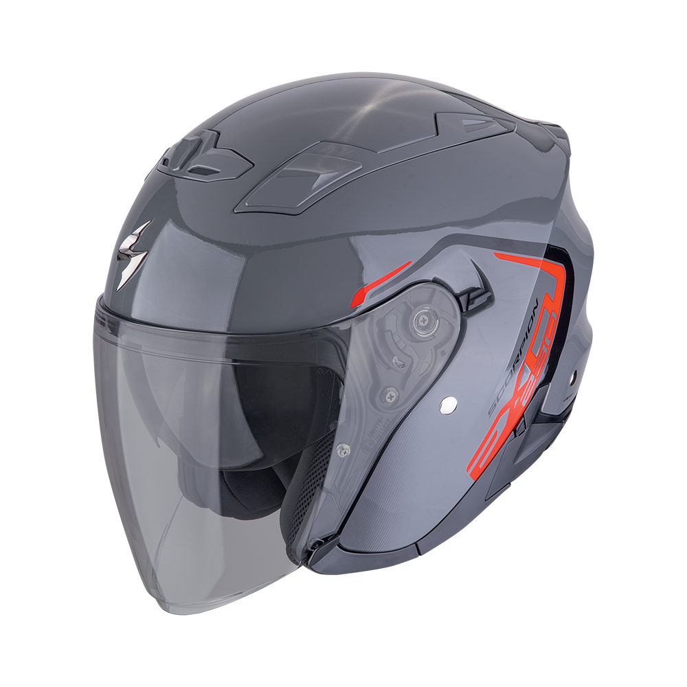 [23-482-318-02] Casco Scorpion Exo-230 Cit-E Gris-Rojo (XS)
