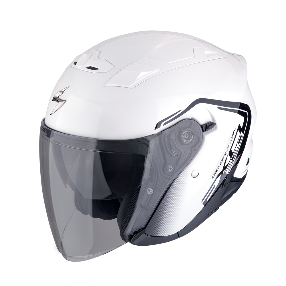 Casco Scorpion Exo-230 Cit-E Blanco-Negro