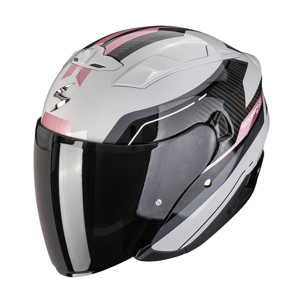 Casco Scorpion Exo-230 Hipe Gris-Rosa