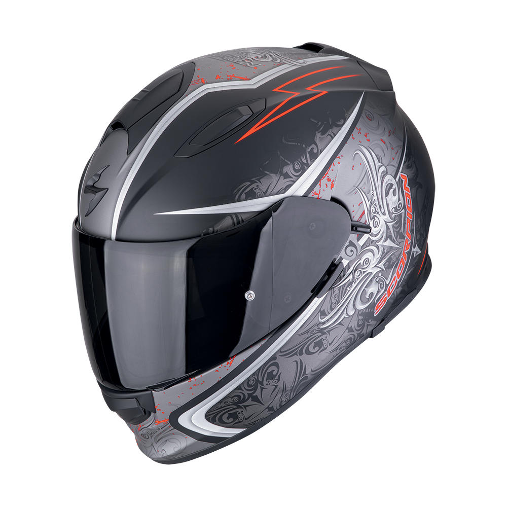 Casco Scorpion Exo-491 Run Mate Negro Rojo