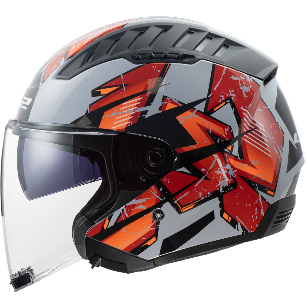 [366002432XS] LS2 OF600 COPTER II KANJI LIGHT GREY-06 (XS)