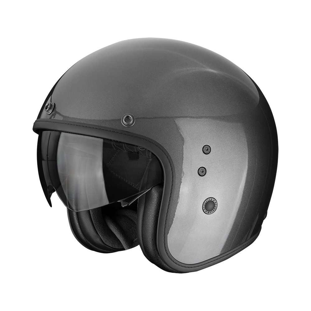 [78-100-337-02] Casco Scorpion Belfast Evo Solid Gris Metálico (XS)