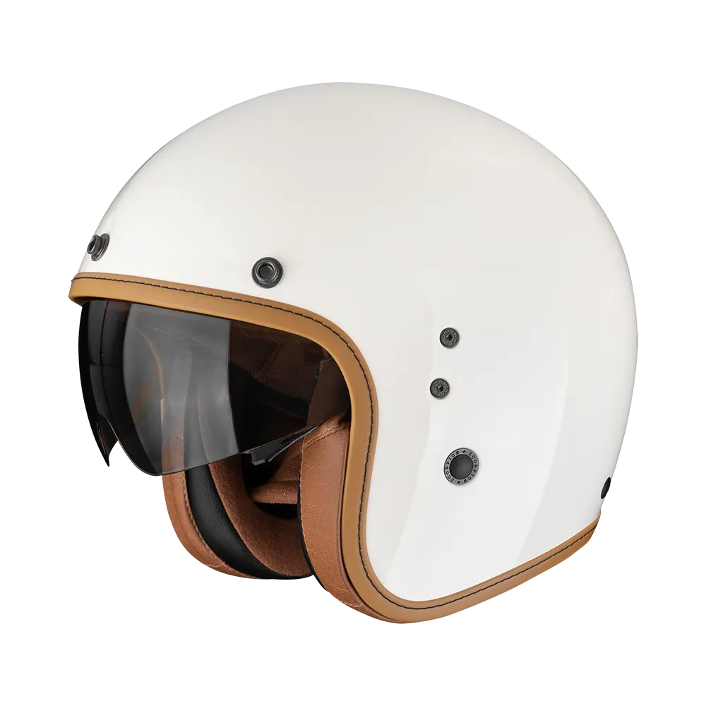 [78-237-70-02] Casco Scorpion Belfast Evo Luxe Crema (XS)
