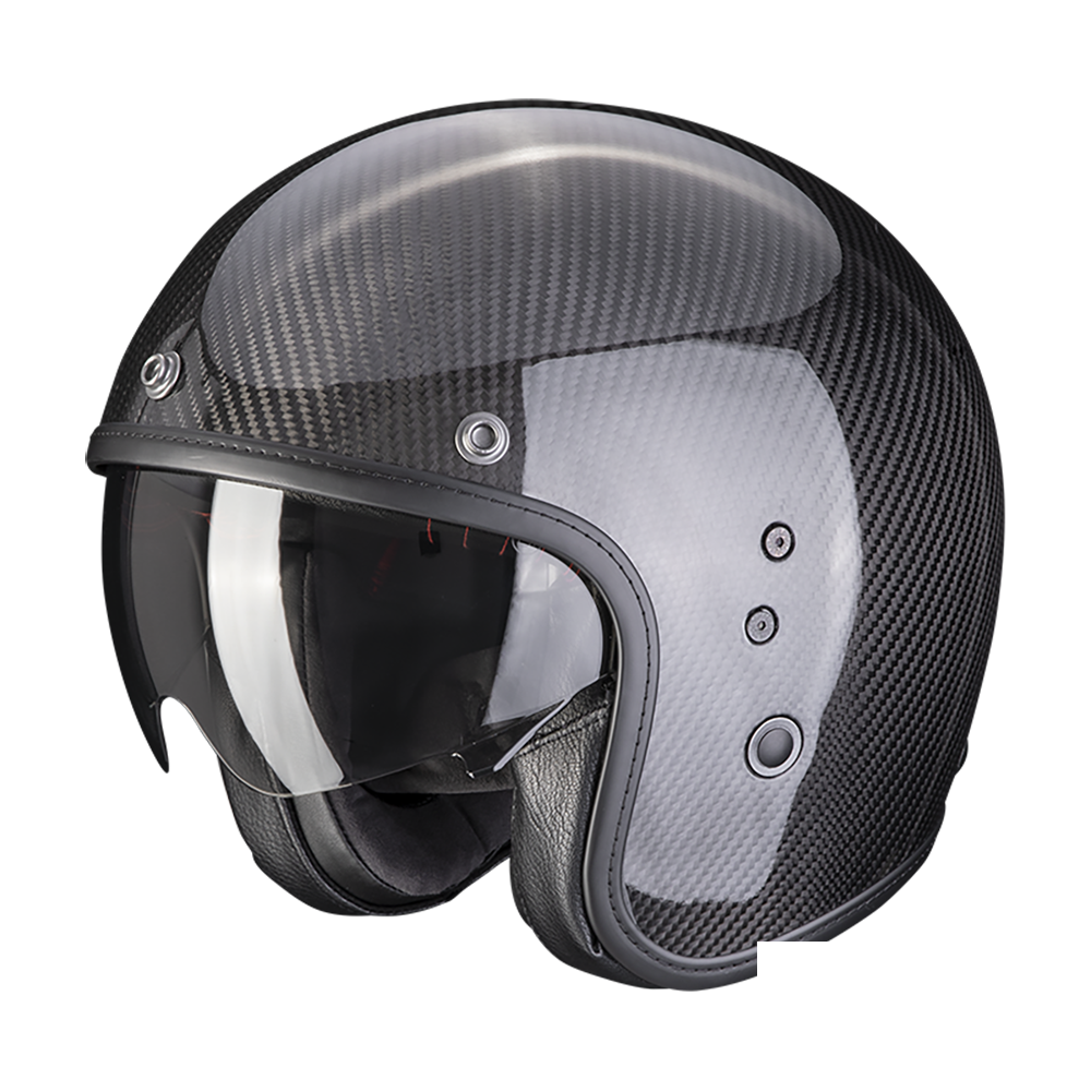 Casco Scorpion Belfast Evo Carbon Solid Negro