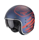 Casco Scorpion Belfast Evo Dawg Azul Mate-Rojo