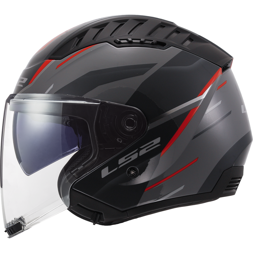 LS2 OF600 COPTER II DISTON RED-06 Gris