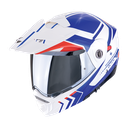 Casco Scorpion Adx-2 Lewis Blanco-Azul-Rojo