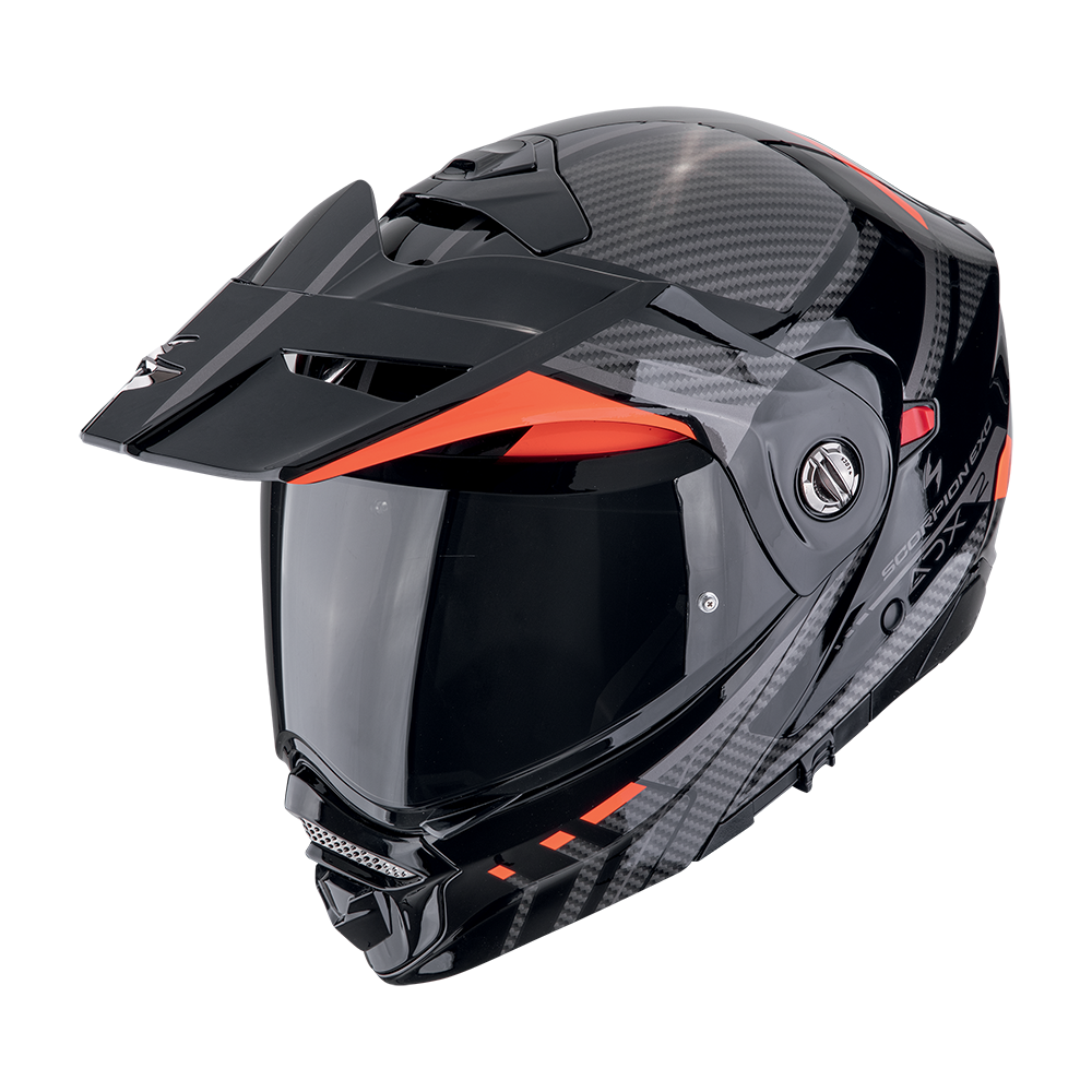 Casco Scorpion Adx-2 Lewis Negro-Rojo