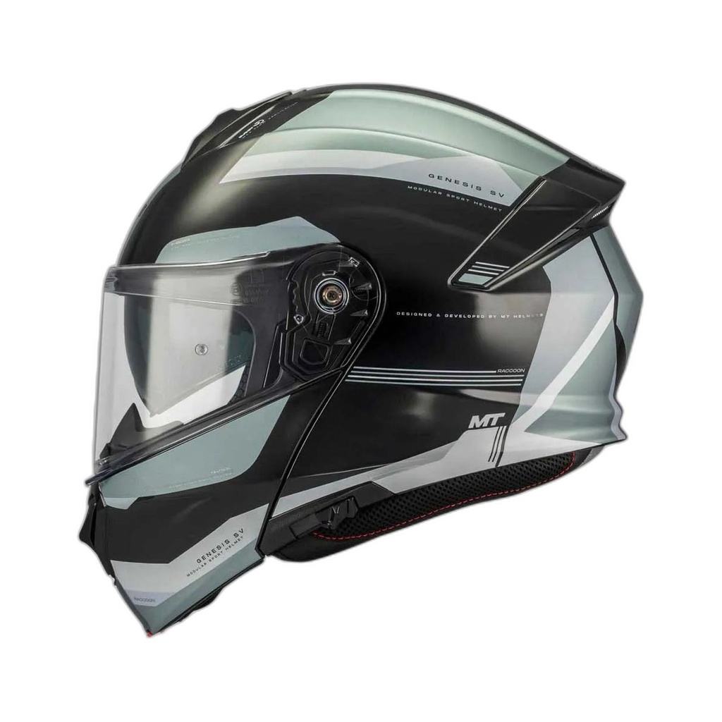 [134700PA1103] Casco Modular MT FU935SV GENESIS SV PURE A1 BRILLO Negro (XS)