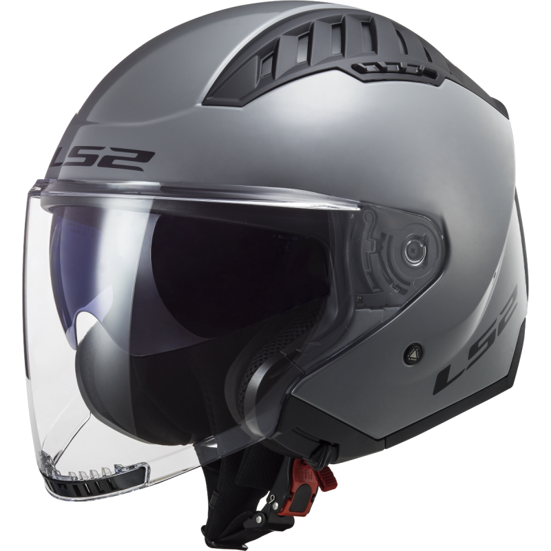 [366001006XS] Casco Moto Jet LS2 OF600 Copter II Sólido Nardo Gris (XS)