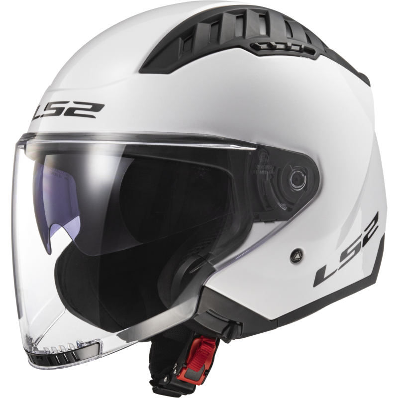 [366001002XS] LS2 OF600 COPTER II SOLID WHITE-06 Brillo (XS)