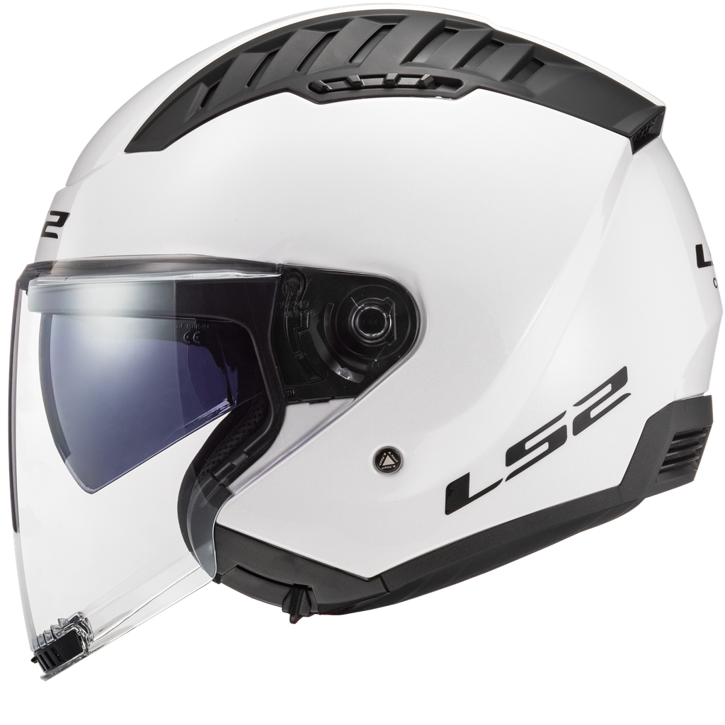 LS2 OF600 COPTER II SOLID WHITE-06 Brillo