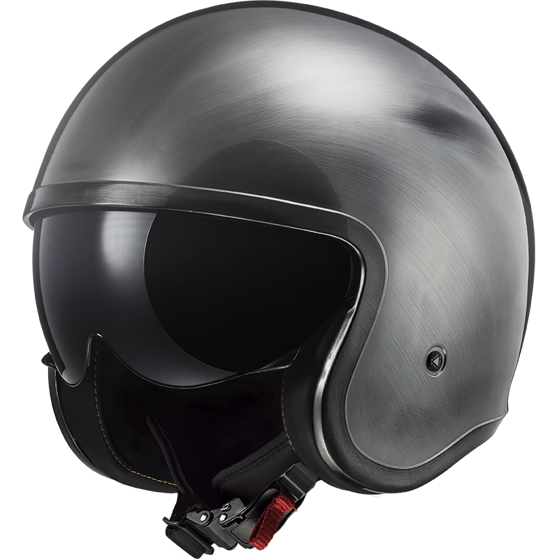 Casco Moto Jet LS2 OF599 Spitfire II Jeans Titanio